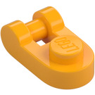 LEGO Klar Ljus Orange Platta 1 x 1 Runda med Handtag (26047)