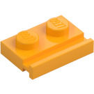 LEGO Bright Light Orange Plate 1 x 2 with Door Rail (32028)