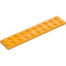 LEGO Leuchtendes helles Orange Platte 2 x 10 (3832)