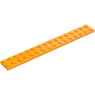 LEGO Leuchtendes helles Orange Platte 2 x 16 (4282)