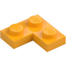 LEGO Lysorange Plade 2 x 2 Hjørne (2420)