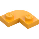 LEGO Leuchtendes helles Orange Platte 2 x 2 Rund Ecke (79491)