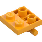 LEGO Bright Light Orange Plate 2 x 2 with Bottom Bar (5066)