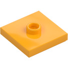 LEGO Naranja claro brillante Placa 2 x 2 con ranura y 1 Centro Espiga (23893 / 87580)