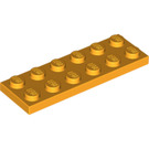 LEGO Bright Light Orange Plate 2 x 6 (3795)