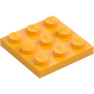 LEGO Lysorange Plade 3 x 3 (11212)