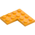 LEGO Bright Light Orange Plate 4 x 4 Corner (2639)