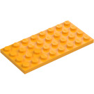 LEGO Jasnopomarańczowy Talerz 4 x 8 (3035)