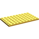 LEGO Bright Light Orange Plate 6 x 10 (3033)