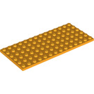 LEGO Bright Light Orange Plate 6 x 14 (3456)