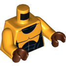 LEGO Helles Licht Orange Power Man Minifig Torso (973 / 76382)