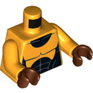 LEGO Naranja claro brillante Power Hombre Minifigura Torso (973 / 76382)