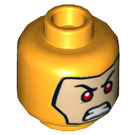 LEGO Bright Light Orange Reverse Flash Minifigure Head (Recessed Solid Stud) (3626 / 37118)