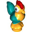 LEGO Arancione chiaro brillante Rooster con Turquoise e Arancione (67602)