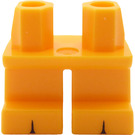 LEGO Leuchtendes helles Orange Kurze Beine mit Schwarz toe gaps (41879)