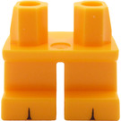 LEGO Helles Licht Orange Kurz Beine mit Schwarz toe gaps (41879)
