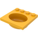 LEGO Helles Licht Orange Sink 4 x 4 Oval (6195)