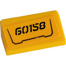 LEGO Helles Licht Orange Steigung 1 x 2 (31°) mit 60158 Aufkleber (85984)