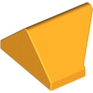 LEGO Orange clair brillant Pente 1 x 2 (45°) Double / Inversé avec fond ouvert (3049)