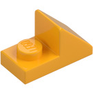 LEGO Orange clair brillant Pente 1 x 2 (45°) avec assiette (15672 / 92946)