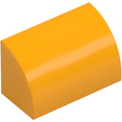 LEGO Naranja claro brillante Con pendiente 1 x 2 Curvo (37352 / 98030)