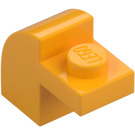 LEGO Orange clair brillant Pente 1 x 2 x 1.3 Incurvé avec assiette (6091 / 32807)