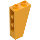 LEGO Orange clair brillant Pente 1 x 2 x 3 (75°) Inversé (2449)