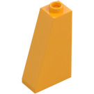 LEGO Klar Ljus Orange Backe 1 x 2 x 3 (75°) med ihålig knopp (4460)