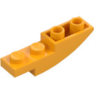 LEGO Světle oranžová Sklon 1 x 4 Zakřivený Převrácený (13547)