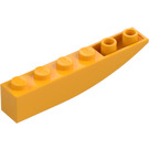 LEGO Kirkkaanvaaleanoranssi Luiska 1 x 6 Kaareva Käänteinen (41763 / 42023)