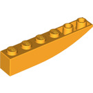LEGO Helder Lichtoranje Helling 1 x 6 Gebogen Omgekeerd (41763 / 42023)