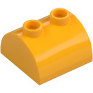 LEGO Bright Light Orange Slope 2 x 2 Curved with 2 Studs on Top (30165)