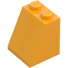 LEGO Leuchtendes helles Orange Schrägstein 2 x 2 x 2 (65°) mit Unterrohr (3678)