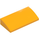 LEGO Arancione chiaro brillante Pendenza 2 x 4 Curvo con tubi alla base (88930)