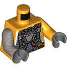 LEGO Bright Light Orange Spyclops Minifig Torso (973 / 76382)