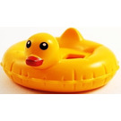 LEGO Bright Light Orange Swimming Ring with Duck Head with Red Bill