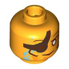 LEGO Bright Light Orange The Sandman Minifigure Head (Safety Stud) (3274 / 106423)