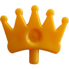 LEGO Arancione chiaro brillante Tiara con 5 punti e Indentation  (93080)