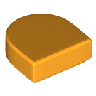 LEGO Orange clair brillant Tuile 1 x 1 Demi Oval (24246 / 35399)