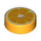 LEGO Orange clair brillant Tuile 1 x 1 Rond avec Orange (35380 / 103352)