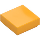 LEGO Klar Ljus Orange Bricka 1 x 1 med skåra (3070 / 30039)