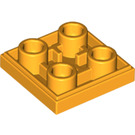LEGO Bright Light Orange Tile 2 x 2 Inverted (11203)