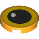 LEGO Orange clair brillant Tuile 2 x 2 Rond avec Eye avec porte-goujon inférieur (14769 / 106233)