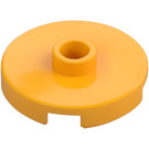 LEGO Klar Ljus Orange Bricka 2 x 2 Runda med Knopp (18674)