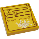 LEGO Helles Licht Orange Fliese 2 x 2 mit Letter from Ariel mit Nut (3068 / 33826)