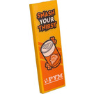 LEGO Orange clair brillant Tuile 2 x 6 avec Can of ‘ViTA RUSH’ avec ‘SMASH YOUR THIRST’ Autocollant (69729)