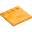 LEGO Bright Light Orange Tile 4 x 4 with Studs on Edge (6179)