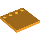 LEGO Orange clair brillant Tuile 4 x 4 avec Goujons sur Bord (6179)