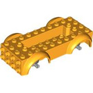 LEGO Orange clair brillant Wagon Bas Assembly (103961)
