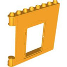 LEGO Orange clair brillant mur 1 x 8 x 6,Porte,Droite (51261)